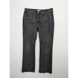 Riders Womens Jeans Boot Cut Size 12 M Cotton Blend Black